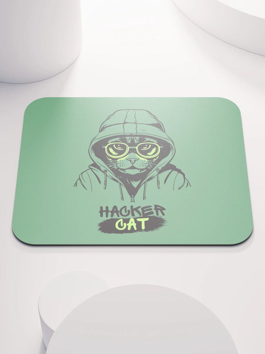 Hacker Cat Mouse Pad product image (1)