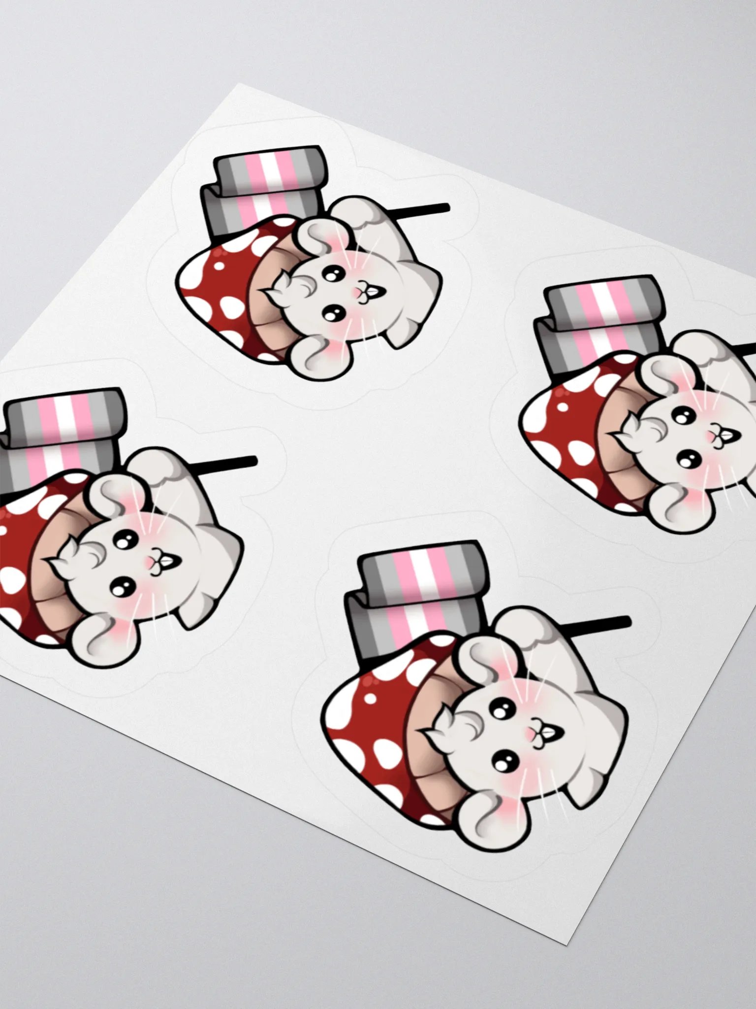 Demigirl Pride Flag Stickers product image (3)
