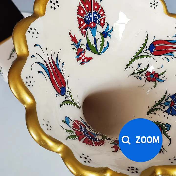 Handmade Ceramic Gramophone Speaker, Amplifier, Sound Bomb — handmade pottery product image (2)