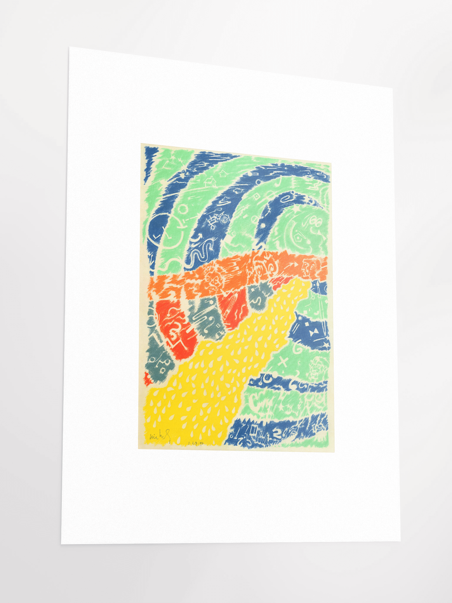 Abstract with Tractor 01.29.90 Print product image (4)