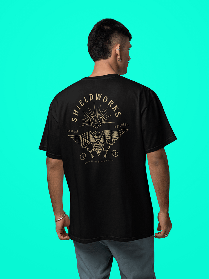 Shieldworks Angular Builders Local #201 “United by Craft” Heavyweight Tee product image (1)