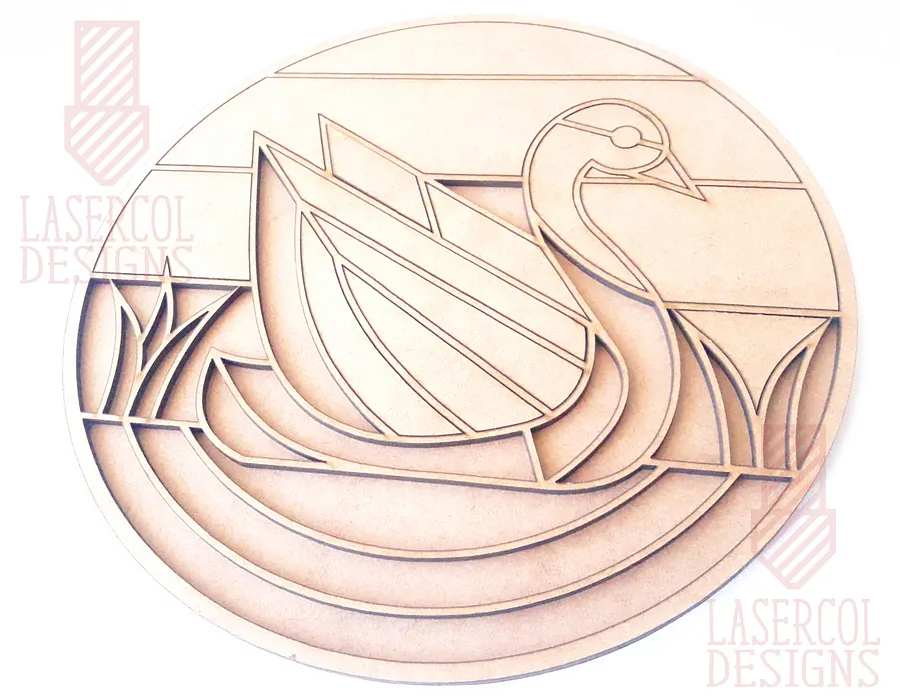 Swan Paint Kit DIY - Laser Cut Files product image (7)