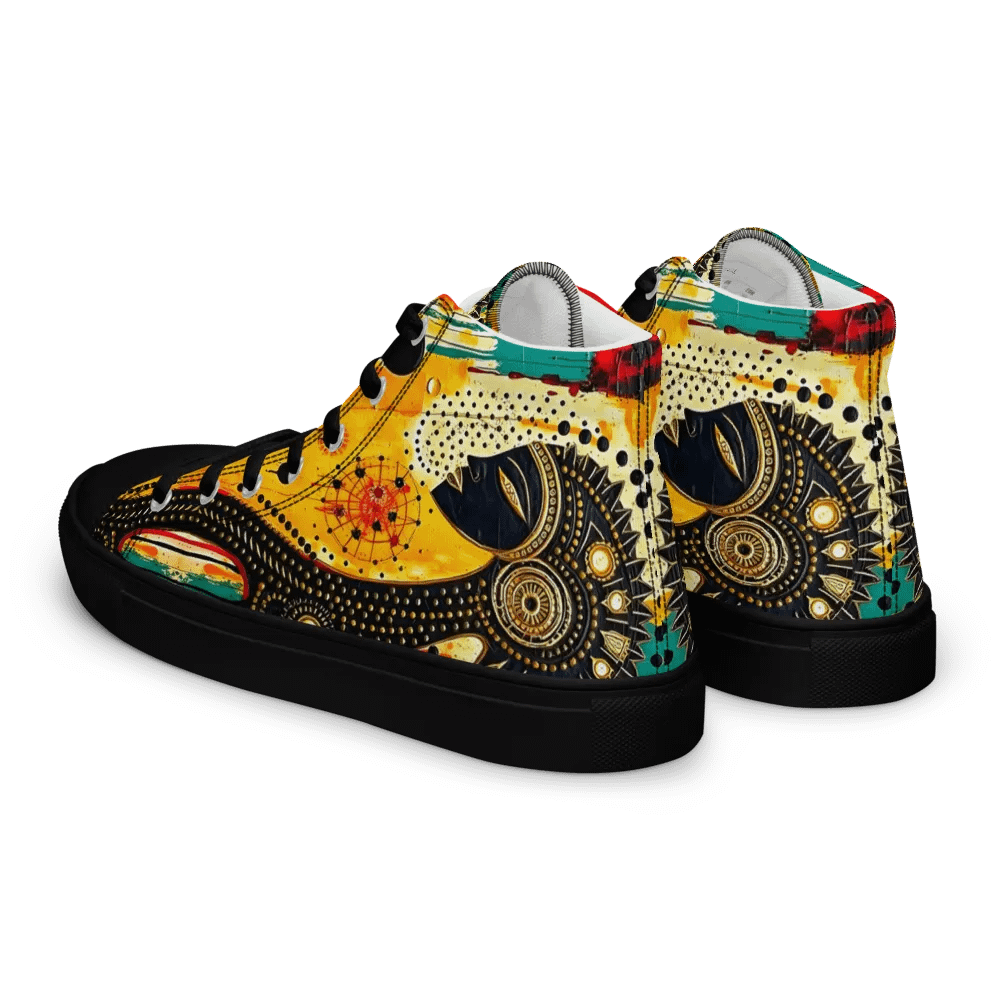 Women's Yogi Muse Abstract Art Painted High Tops product image (6)