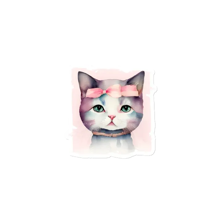 Pretty Kitty With Pink Bow product image (2)