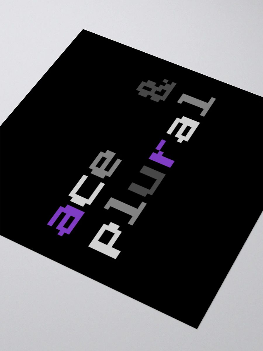 Ace & Plural Sticker (Retro Pixel Style) product image (7)