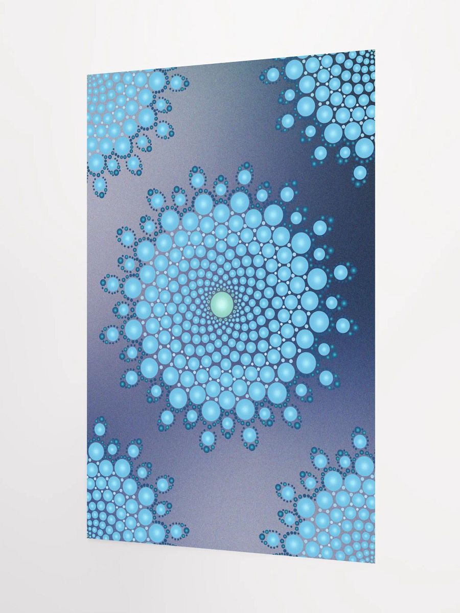 Blue Dot Mandala Enhanced Matte Paper Poster product image (8)