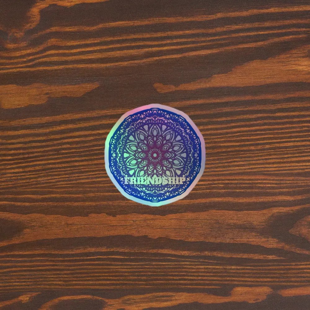 Friendship Mandala Holographic Sticker Sheet product image (8)