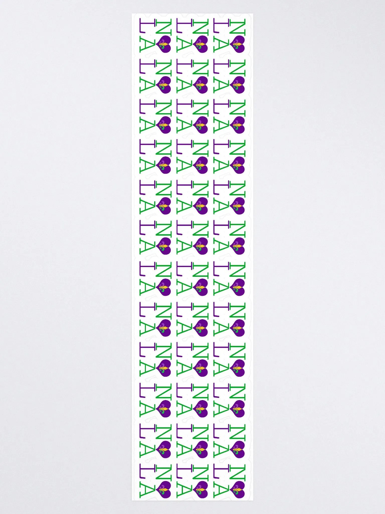 I LOVE NOLA **LEGACY STICKER** (MARDI GRAS LONG) product image (3)