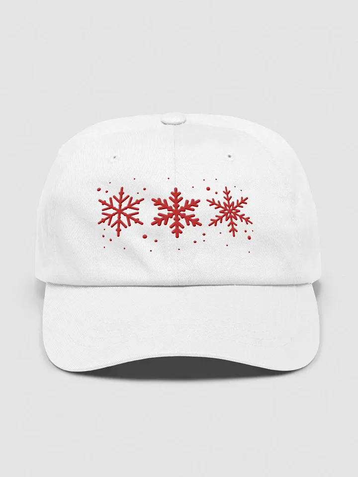 Snowflakes Embroidered Classic Dad Hat product image (1)