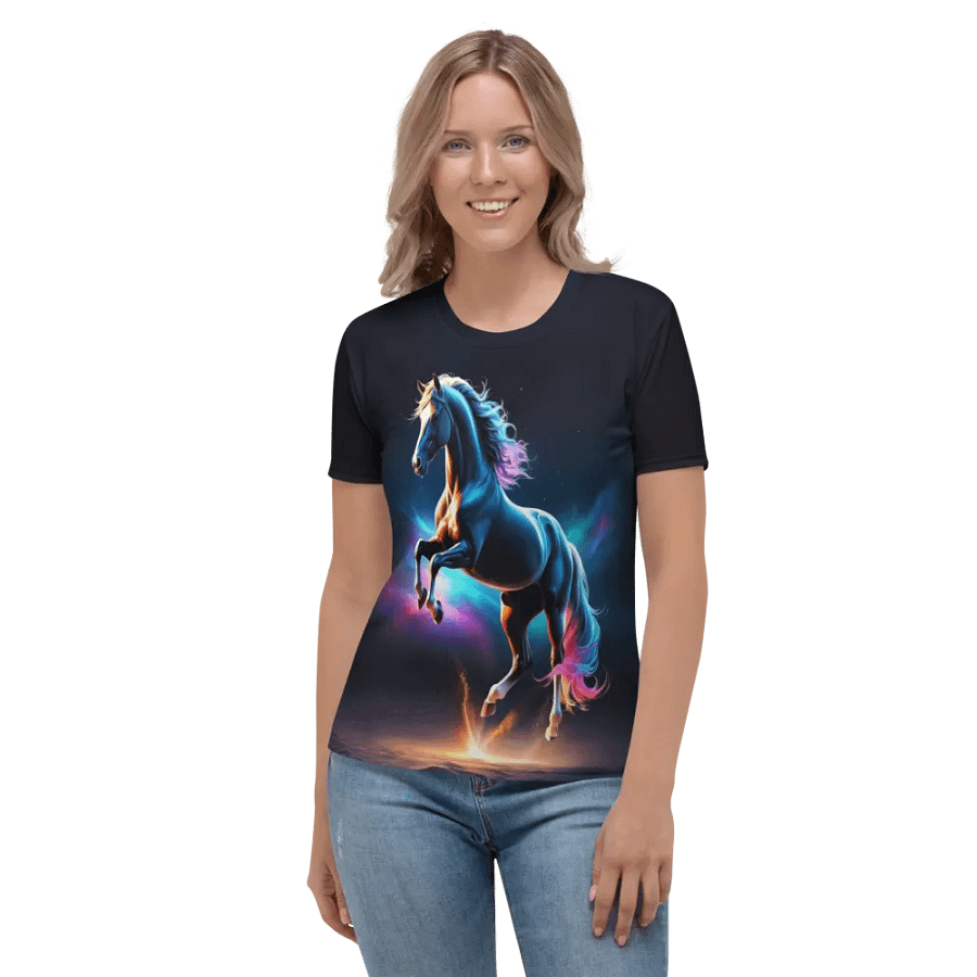 Colorful Horse All Over Print T-shirt product image (2)