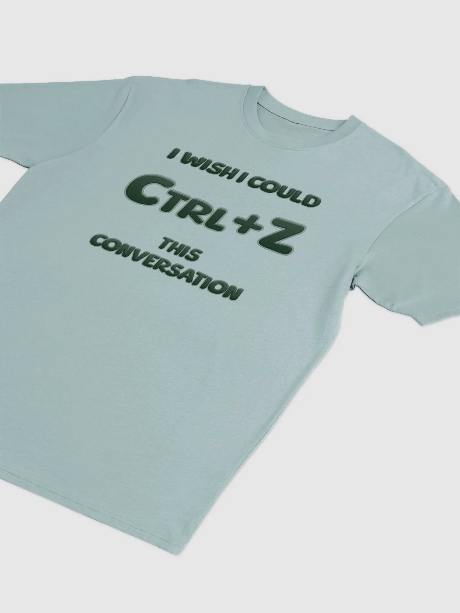 【Ctrl+Z】Green Text Men's Premium Heavyweight Tee product image (2)