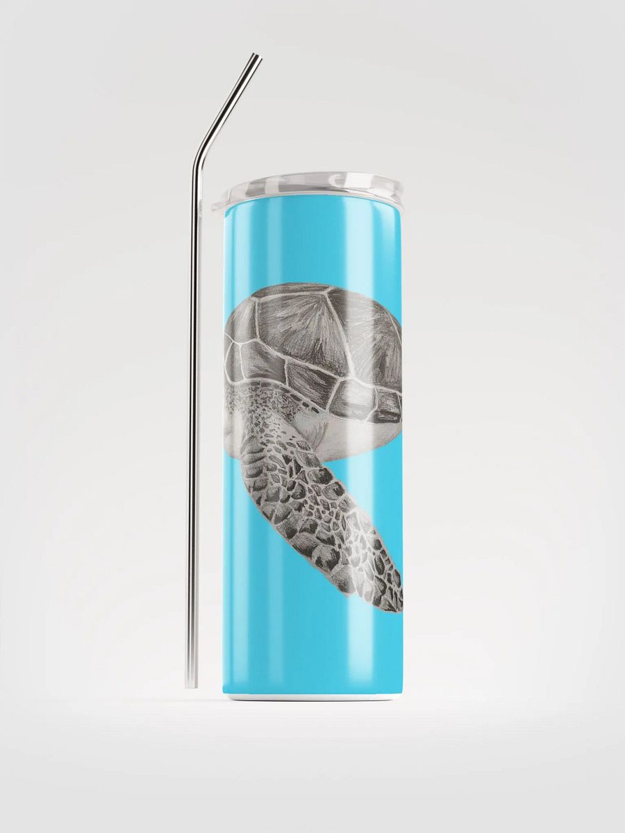 Turtle Drawing Straw Tumbler product image (1)
