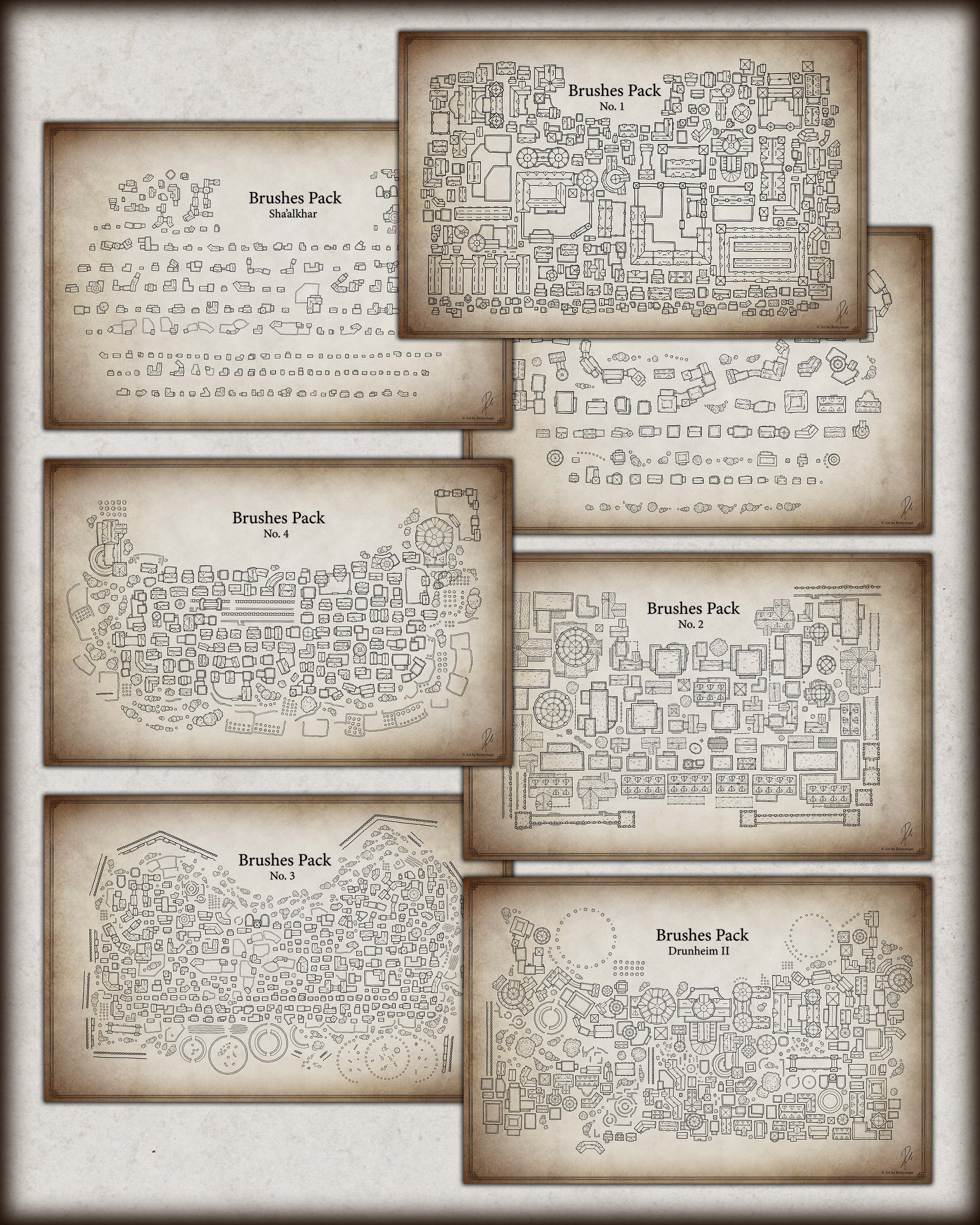 Map maker - Brush final bundle Pack product image (1)