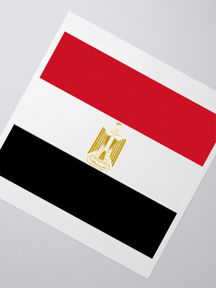 Egypt Flag Sticker | Eagle of Saladin Design | Durable Vinyl | 3 Sizes product image (4)