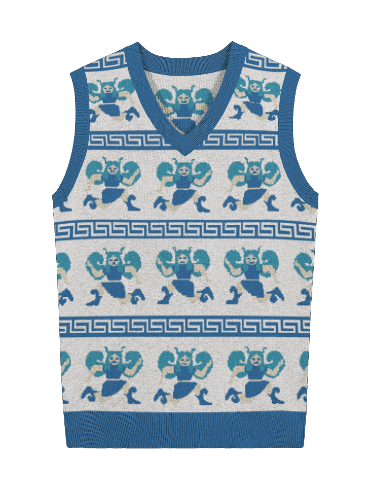Gorgons sweater vest - china blue product image (1)