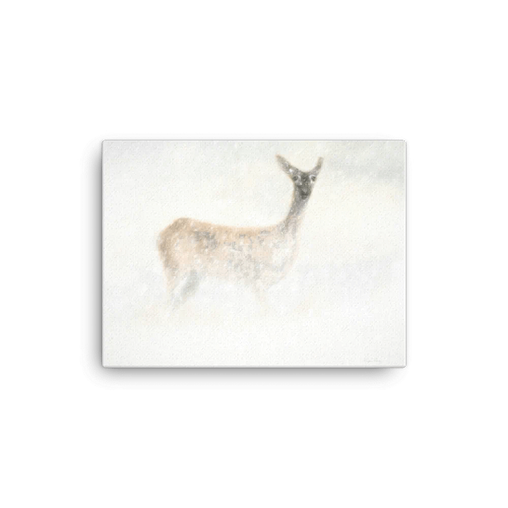 Deer In The Snow Canvas product image (1)