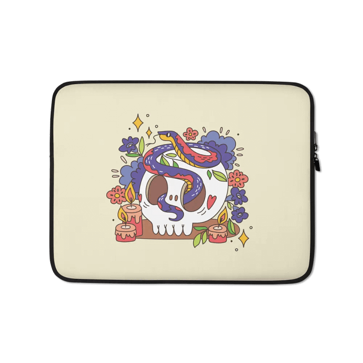 Ethereal Skull Laptop Sleeve: Unleash Bold Style and Protection for 13 inch product image (1)