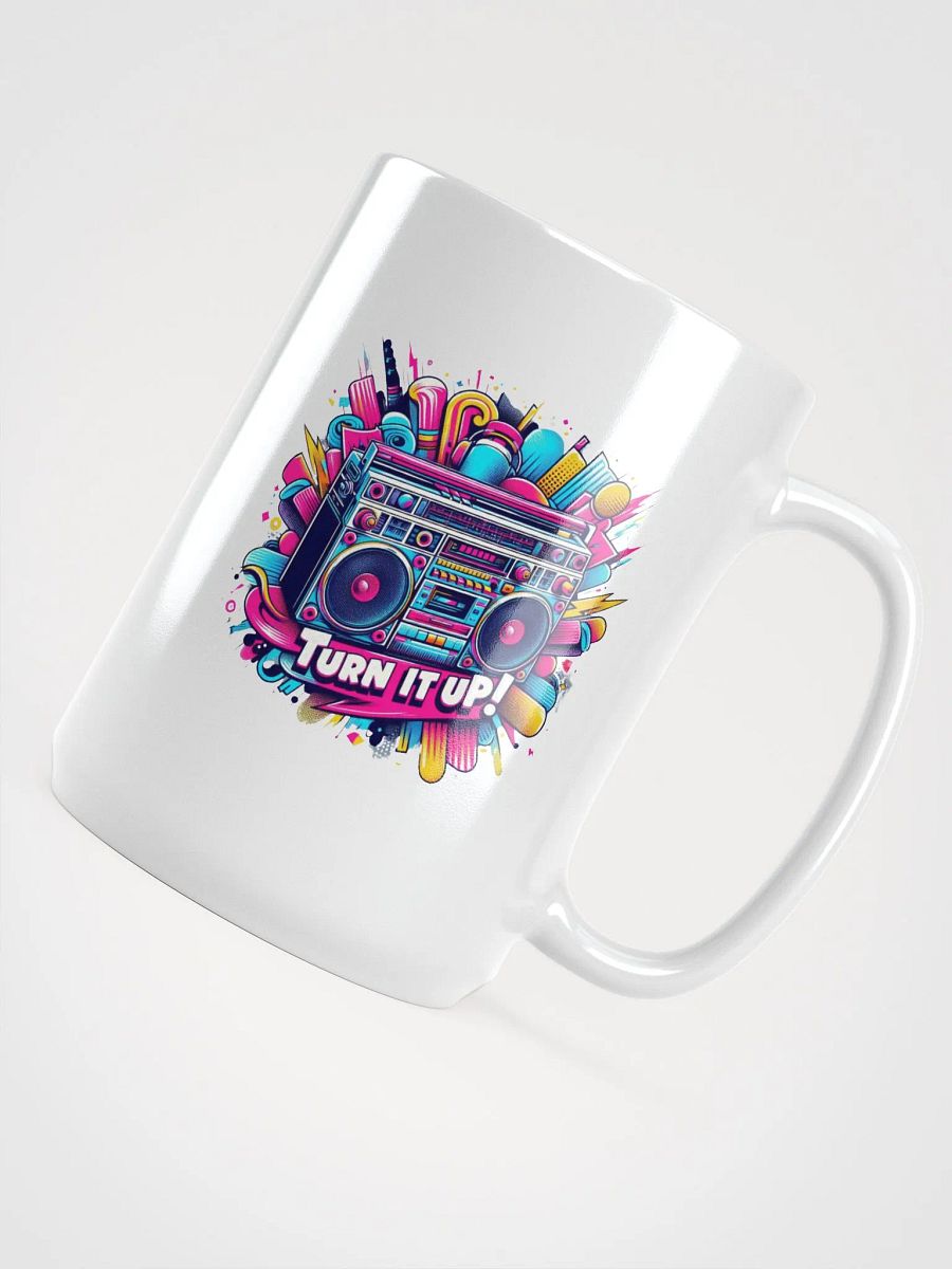 Retro Boombox Blast Mug | AI Design oldschool product image (4)