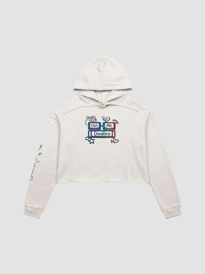 CTRL ALT DONATE Team Cropped Hoodie (Light) product image (1)