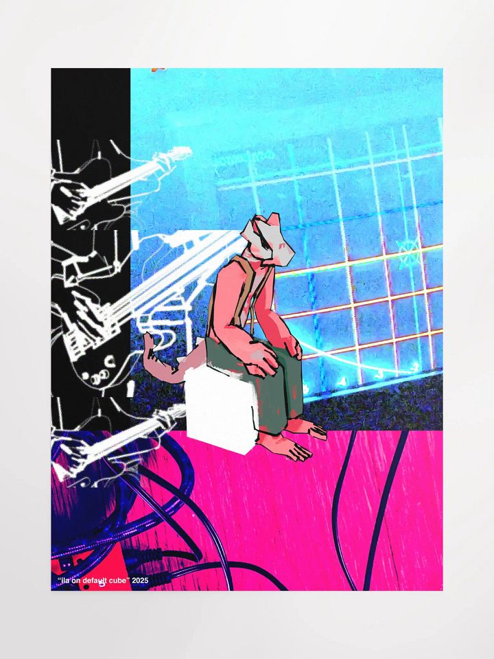 "ila on default cube" 2025 (poster) product image (1)