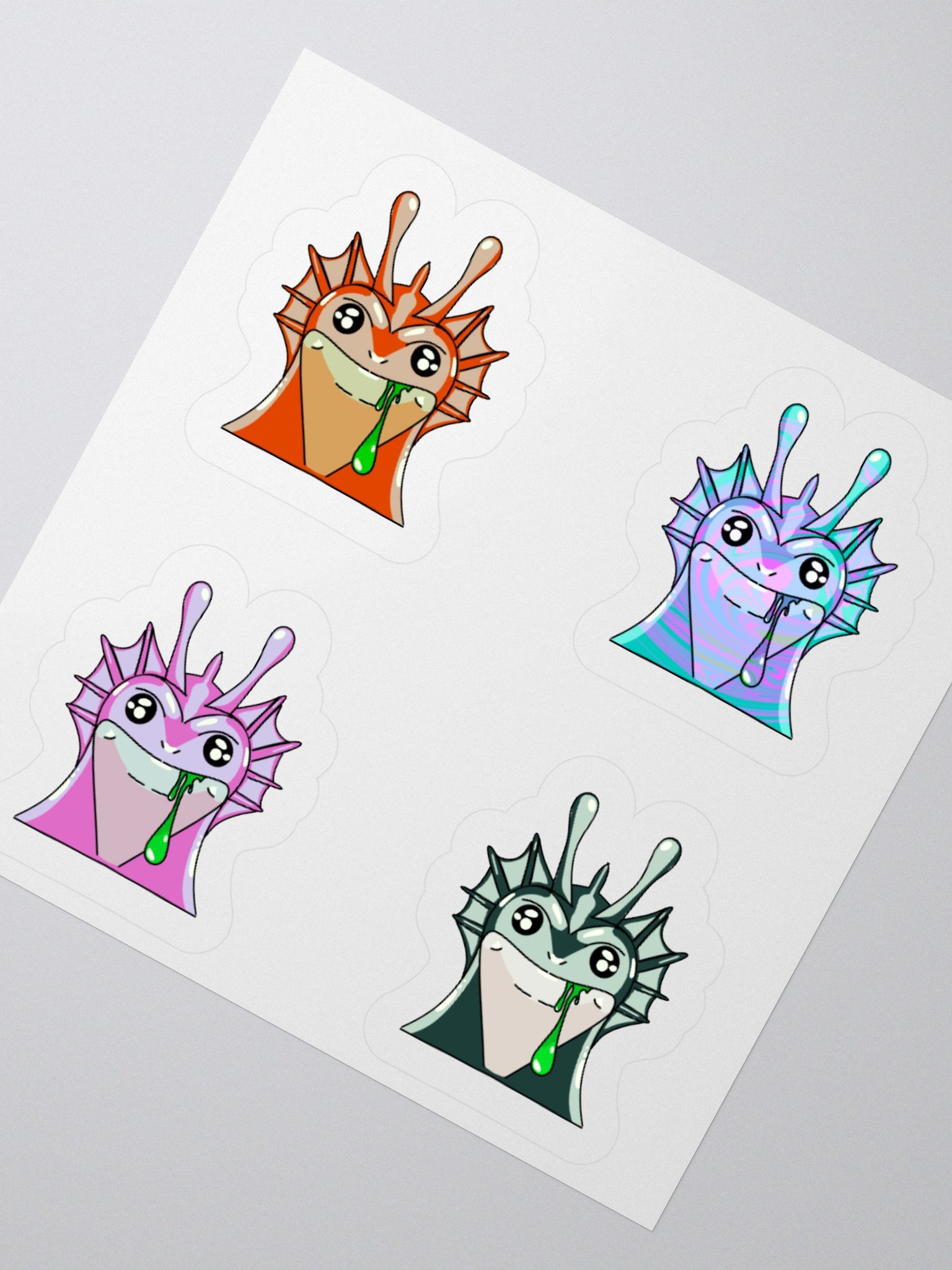 Custom Colored Ogapuu Sticker Sheet (Cool Puu Sheet) product image (6)