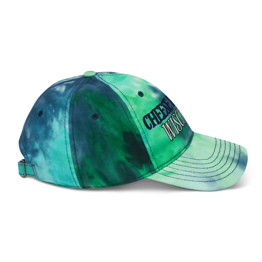 SC Win, Cheese is Woke Now (Words Only), Embroidered Tie-dye Cap product image (7)