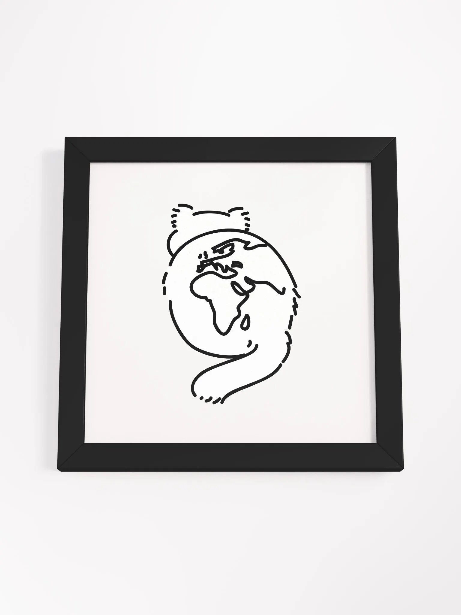 Planet Manul Africa & Europe - Framed Print product image (10)