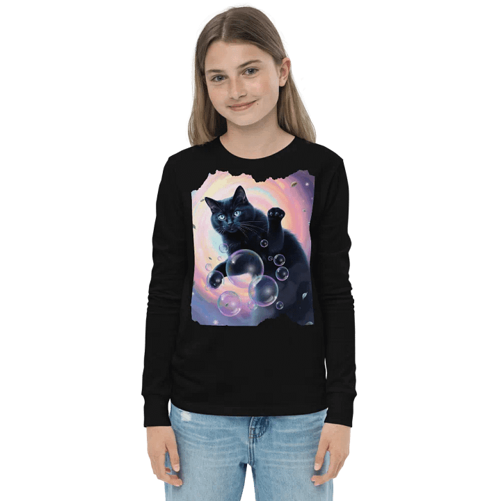Dreamy Cat Bubble Play Long Sleeve product image (1)