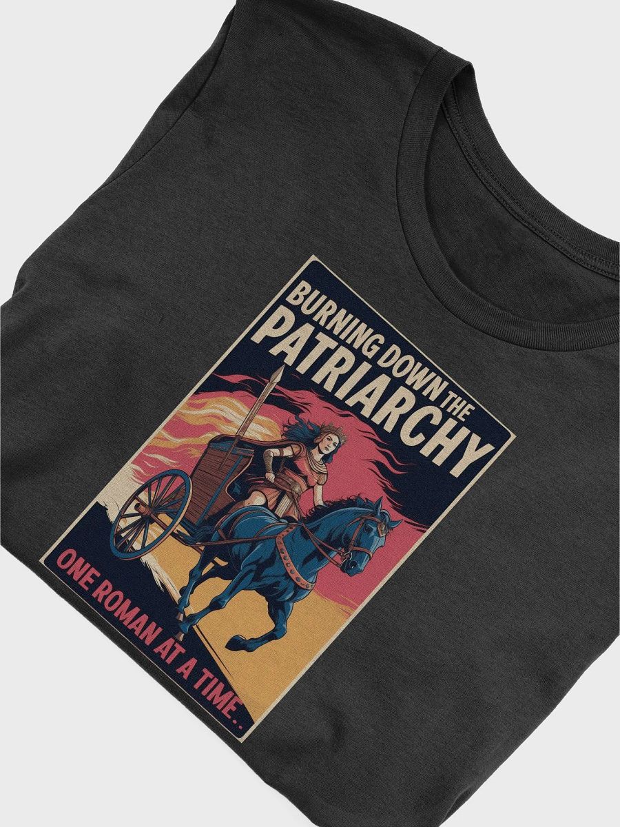 Burning Down the Patriarchy Tee - funny graphic t-shirt product image (4)