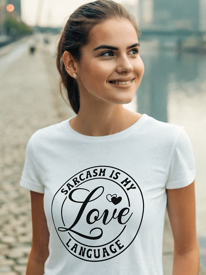 Sarcasm Is My Love Language Women Women White T-Shirt product image (1)