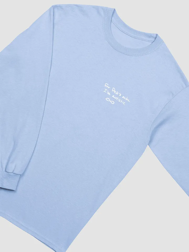 FFS, I'm autistic (sm. white design) printed cotton long sleeve product image (1)