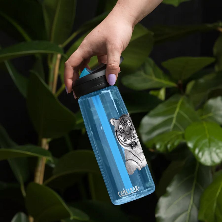 Tiger Drawing Water Bottle Straw product image (62)