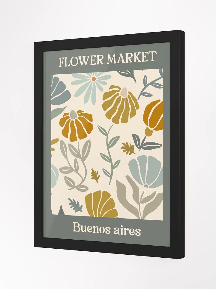 Flower Market Buenos Aires - Framed Poster product image (2)