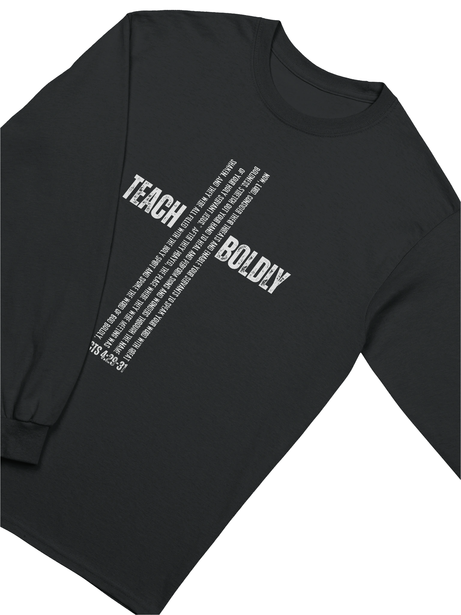 Teach Boldly Long Sleeve Cross Tee – Gildan Ultra Cotton product image (3)