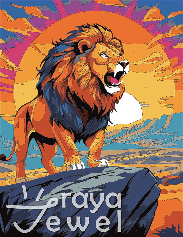 Lion! Color by Number Coloring Page product image (1)