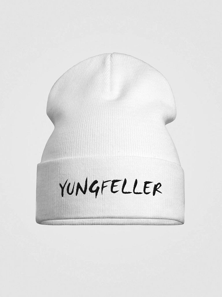 YF White Beanie product image (1)