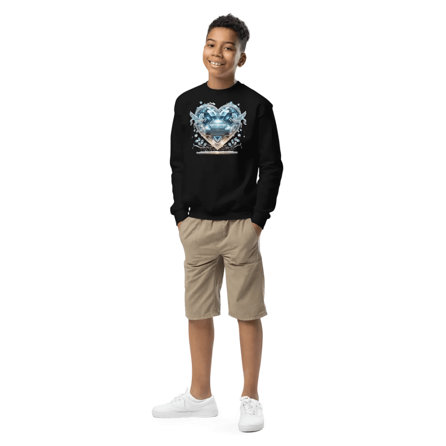 Pegasus Heart Car Youth Sweatshirt product image (1)