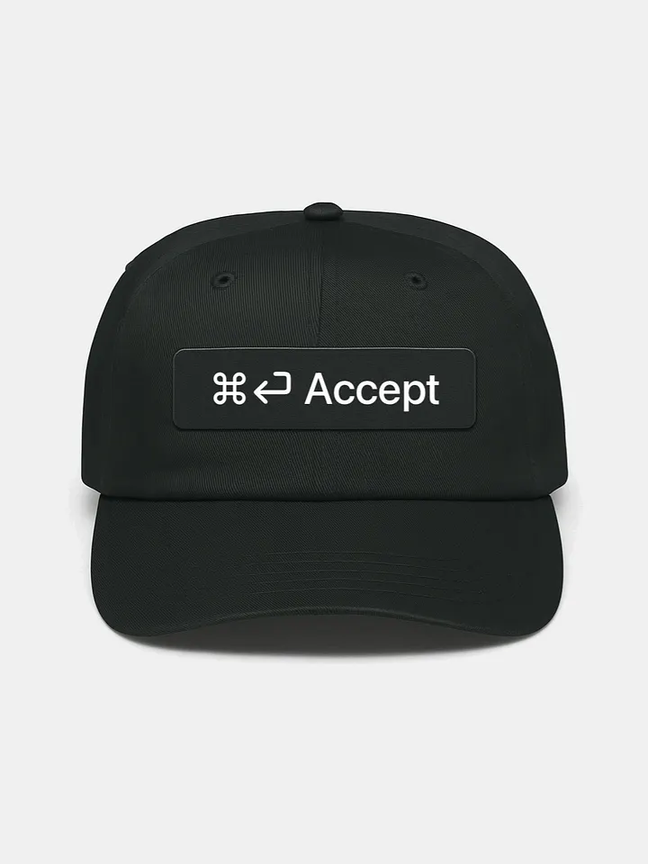 [ ⌘⏎ Accept ] vibe coding hat - 100% cotton (design by @s13k_) product image (1)
