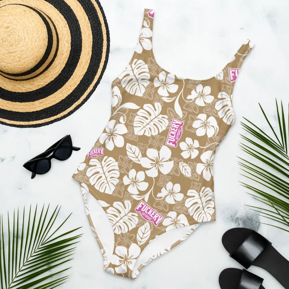 Fuckery Offroad Ladies Hawaiian Swinsuit - Tan product image (11)