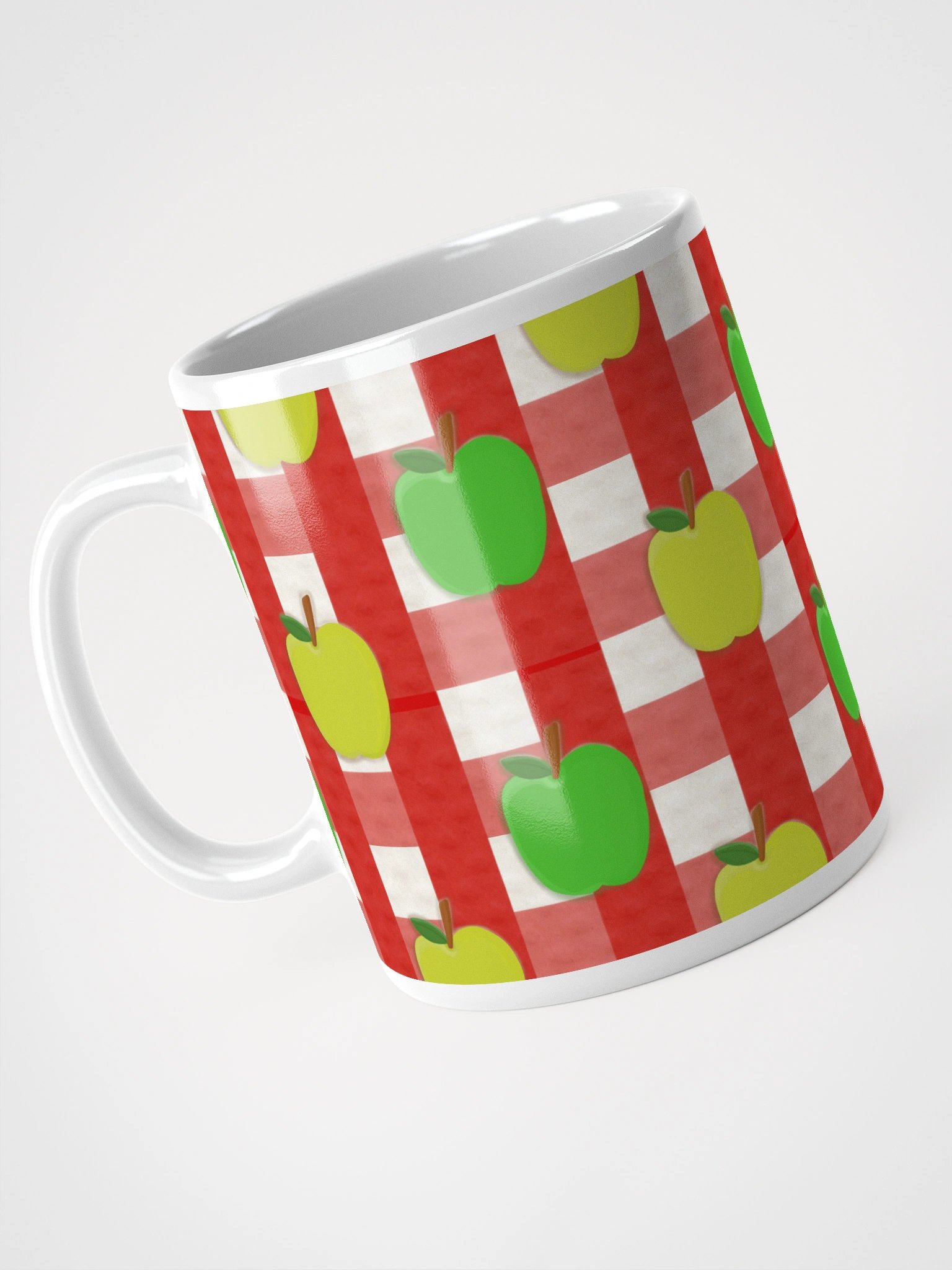 Apple Gingham in Red Mug product image (3)