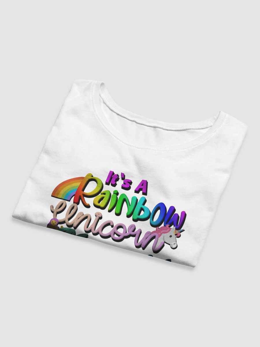 Rainbow Unicorn Mermaid Crop Tee product image (5)