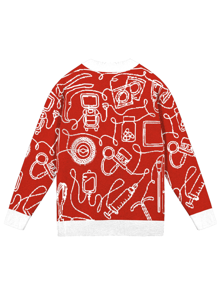 service lines (OBGYN - holiday red cardigan) product image (2)