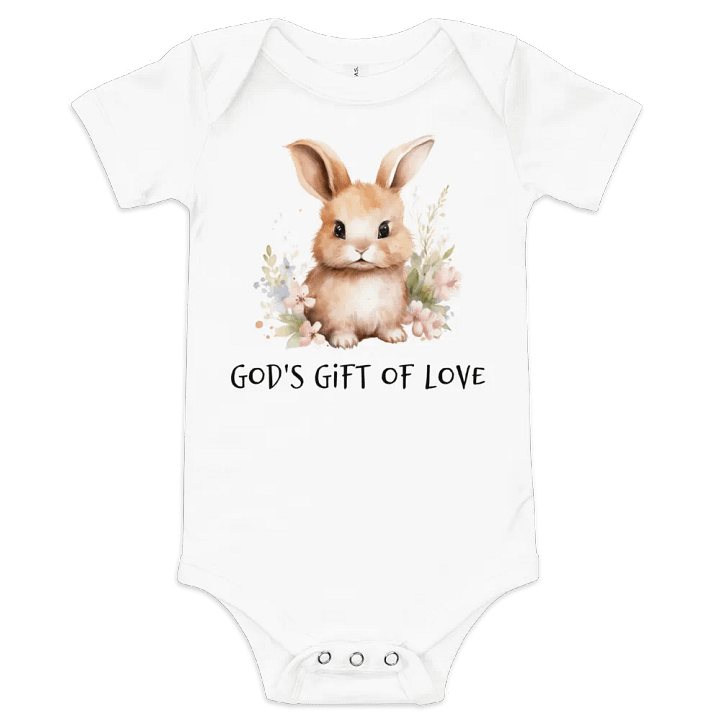 God's Precious Blessing: Adorable Bunny Rabbit Spreads Love product image (2)