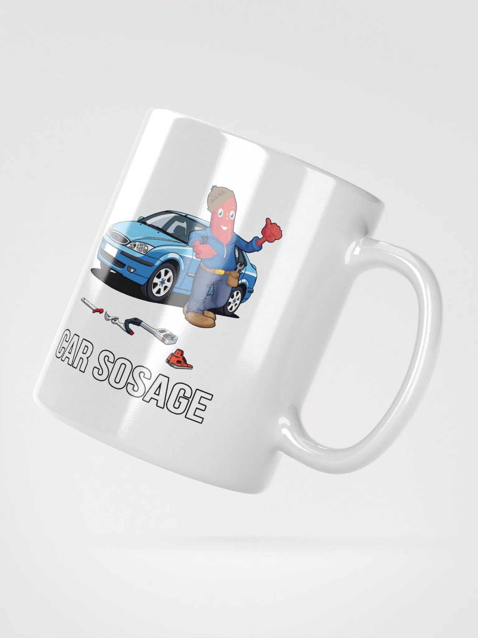 Car Sosage 1106 - White Glossy Mug product image (6)