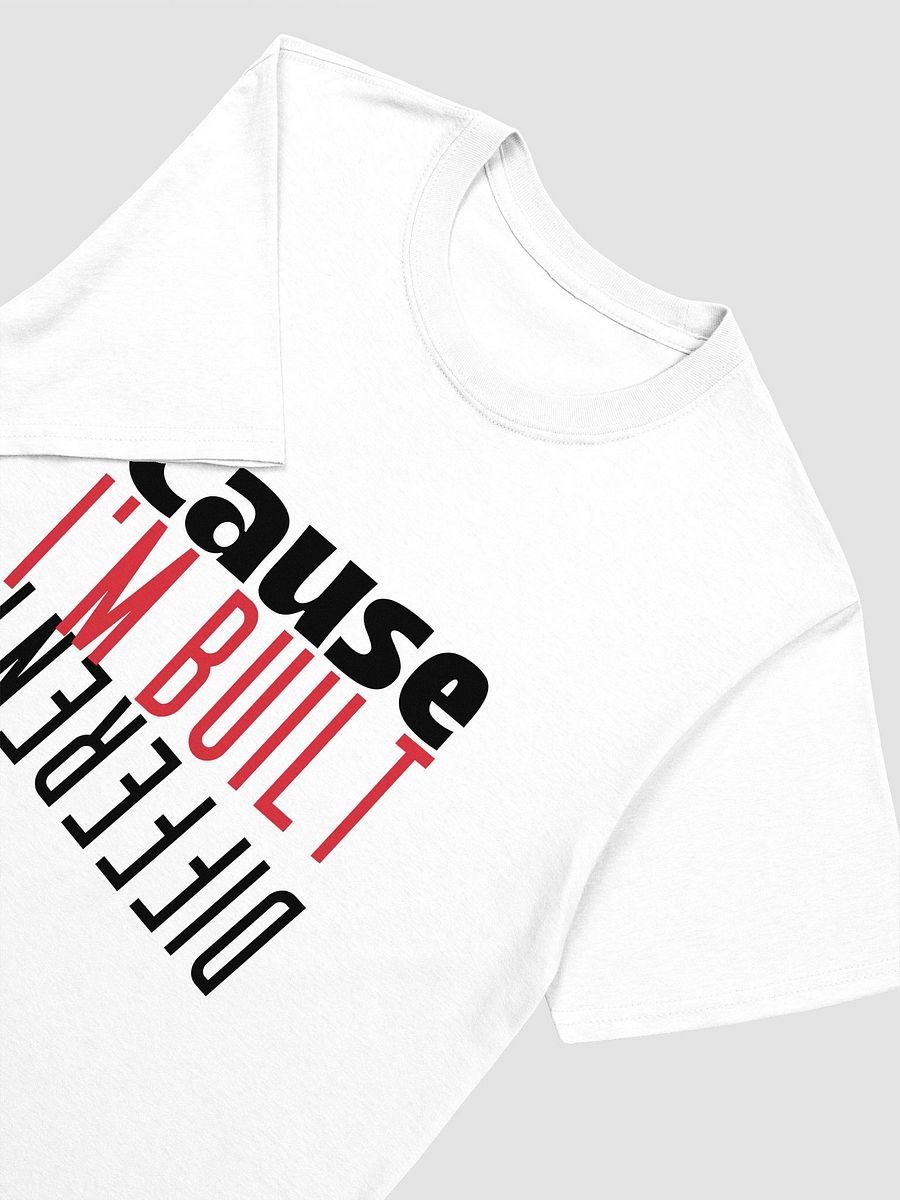 Bold Red 'I'M BUILT DIFFERENT' Unisex T-Shirt product image (20)