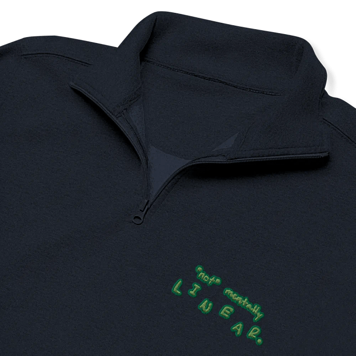*not* mentally linear. (moss design) embroidered quarter zip product image (11)