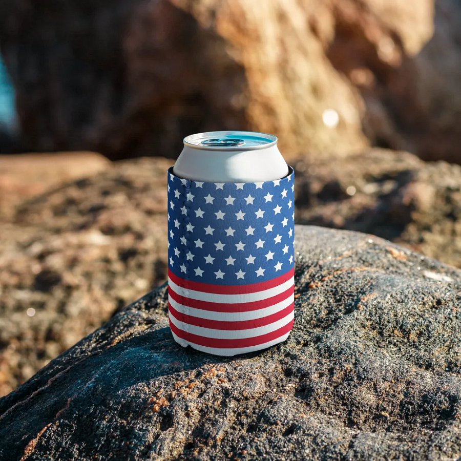 Stars & Stripes Can Cooler product image (8)