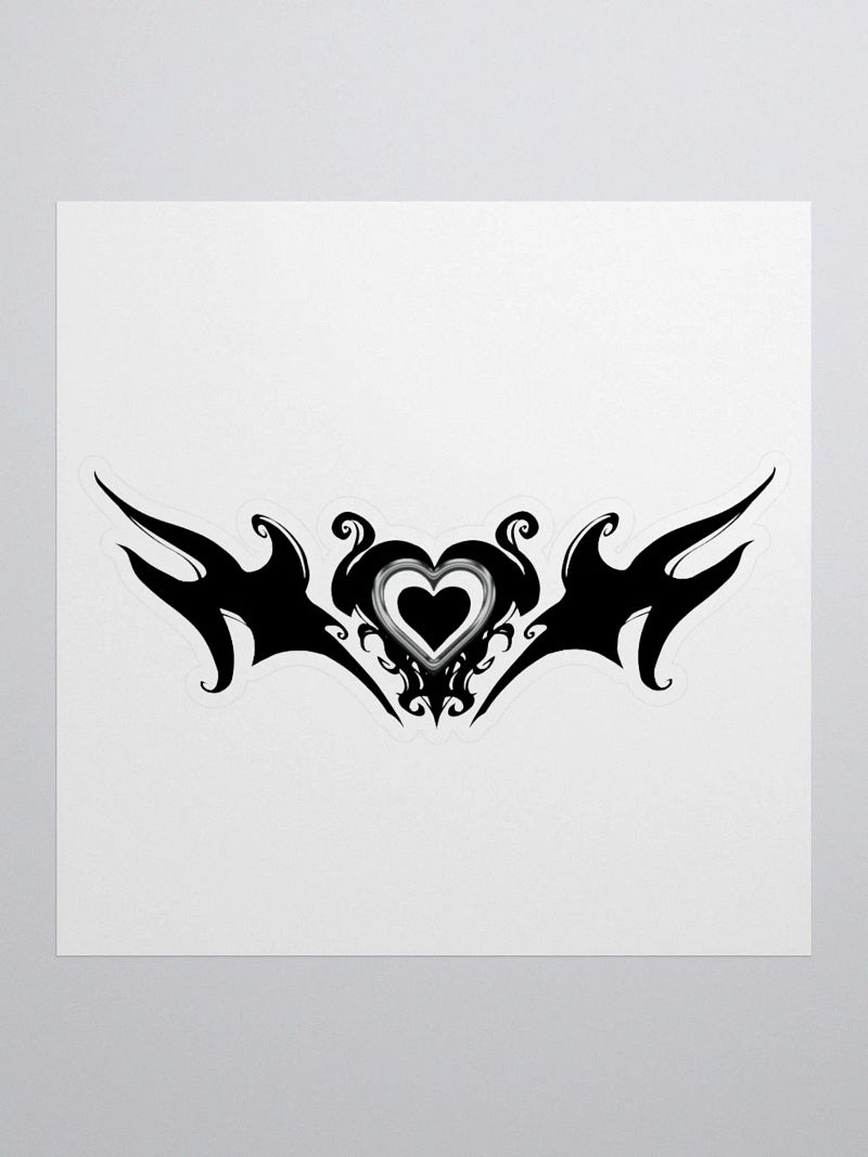 cyber heart sticker 𓆩🖤𓆪