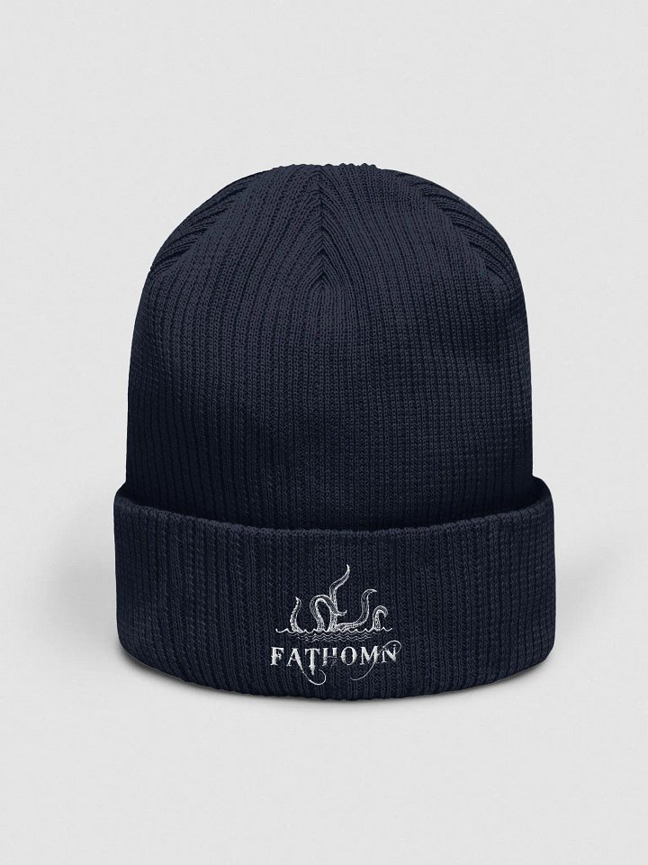 Navy White Beanie product image (1)