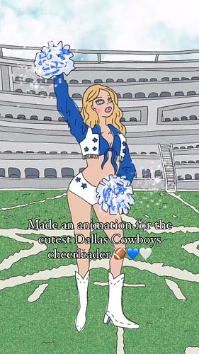 Commissions open 🤍 #illustration #shoediva #youtubeintro #cheerleader #y2kart #animation